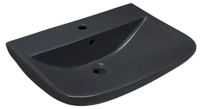 Produktbild von sanicomfort Waschbecken Rivo 60 cm dunkelgrau matt, Hänge Waschtisch aus Keramik