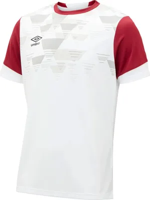 Image de Umbro - Maillot "Quatre" pour enfants UO2437 (128) (Blanc/Bordeaux)