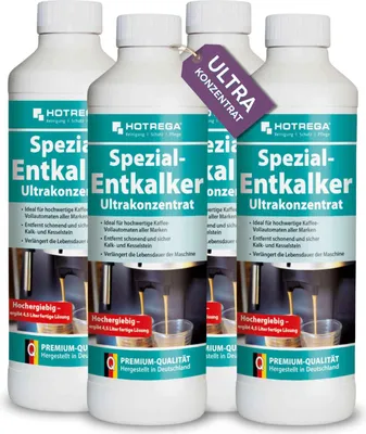 Produktbild von HOTREGA Spezial Entkalker Ultrakonzentrat 500 ml - Kaffeemaschine entkalken Entkalker für Kaffeevollautomaten