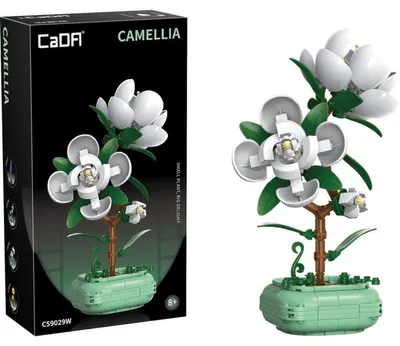 Obrázek produktu pro Stavebnicová sada Cada „Kamélie v květináči“ 23 cm C59029W, 301 dílů