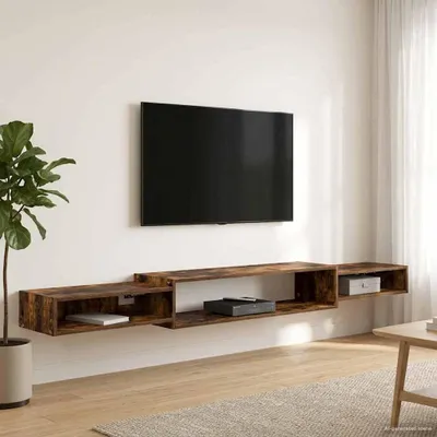 Produktbild von Maison Exclusive - Wandmontierter TV-Schrank Wandhalterung Geräucherte Eiche