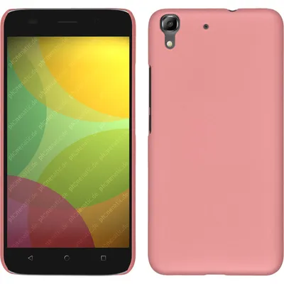 Produktbild von PhoneNatic Case kompatibel mit Huawei Honor 4A - Hülle rosa gummiert Hard-case + 2 Schutzfolien