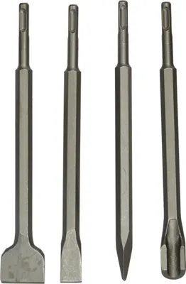 Image de Jeu de burins SDS Plus 250 mm, 4 pièces, Geko