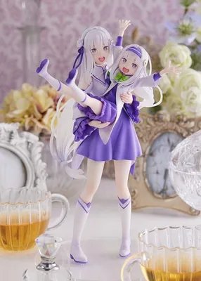 Produktbild von Re:Zero Starting Life in Another World PVC Statue 1/7 Emilia & Childhood Emilia 24 cm