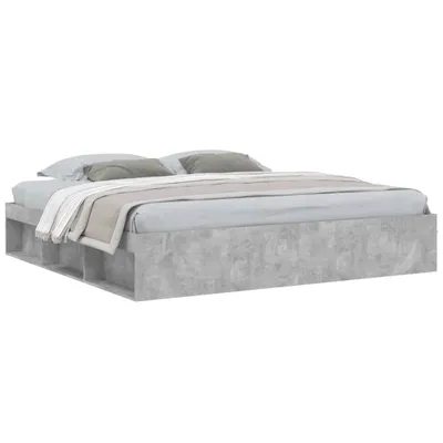 Produktbild von vidaXL Bettgestell Betongrau 200x200 cm