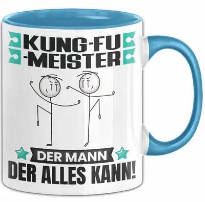 Produktbild von Kung-Fu-Meister Tasse Geschenk für Kung-Fu-Meister Der Mann Der Alles Kann Geschenkidee zum Geburtstag (Blau)