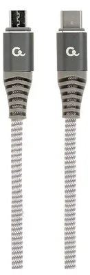 Produktbild von Gembird CC-USB2B-CMMBM-1.5M, 1,5 m, USB C, Micro-USB B, USB 2.0, 0,48 Gbit/s, Grau