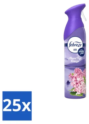 Produktbild von 25 x Febreze Lufterfrischer Spray Mount Fuji Breeze - 185 ml - Vorteilspackung - 25 Stücke