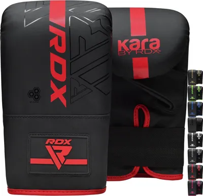 Produktbild von RDX Boxing Gloves for Kickboxing and Muay Thai Training, Maya Hide Leather Kara Punching Bag Gloves for Martial Arts, Sparring, Boxing, MMA, Punching Gloves for Fitness Punching, Sandbag (REUSABLE)