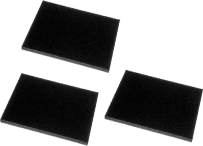 Produktbild von 3x Trade-Shop Abluftfilter / Schaumstoff-Filter kompatibel mit Philips Performer Expert FC8720 - FC8729, PowerPro Ultimate FC9911 - FC9929, FC9932