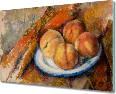 Produktbild von Coloray Hackbrett Küchenbrett Kochplattenabdeckung Schneidebrett Herdabdeckplatte 80x52 cm - Stilllebenmalerei