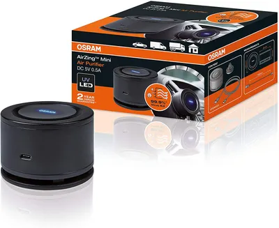 OSRAM AirZing Mini Luftreiniger gegen Viren Auto PKW LKW Wohnwagen USB Ladekabel – Produktansicht