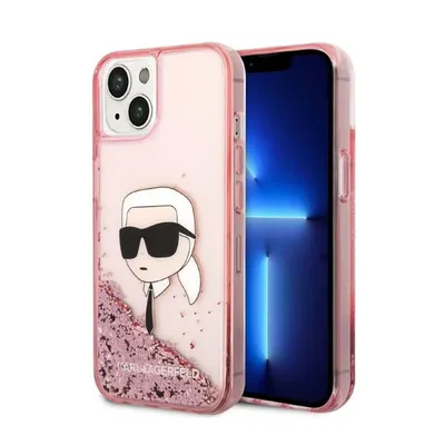 Image de Karl Lagerfeld Klhcp14Mlnkhcp Iphone 14 Plus / 15 Plus 6,7 Różowy/Pink Hardcase Glitter Karl Head