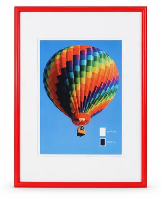 Produktbild von New Lifestyle Kunststoff Bilderrahmen Kunststoffrahmen Bildhalter Bildträger - Farbe: Rot | Format: 29,7x42 (DIN A3)