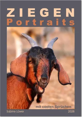 Produktbild von Ziegenportraits (Wandkalender 2026 DIN A4 hoch), CALVENDO Monatskalender