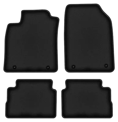 Obrázek produktu pro Velurové autokoberce pro: Opel Vectra C 2002-2008 (liftback/hatchback/sedan) – sada 4 ks, černé, na míru – Wielganizator DURBAN