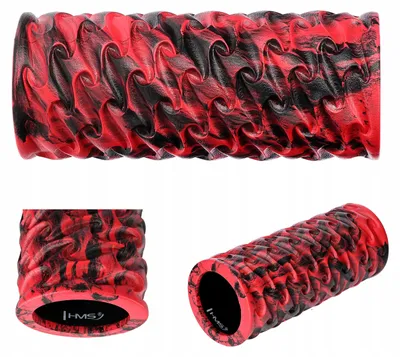 Produktbild von HMS FS133 Fitnessroller Übungsrolle Rot Schwarz 33cm
