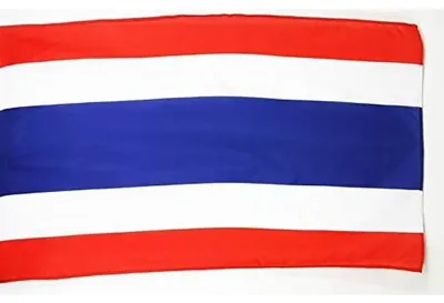 Thailand-Flagge 250x150 cm, Polyester 100D, mit Masttunnel