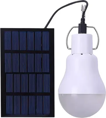 Produktbild von Solar Panel Powered LED Glühbirne Outdoor Indoor Camping Zelt Angeln Lampe