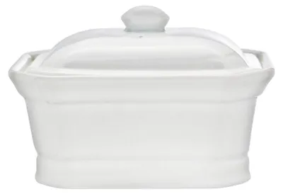 Terrine mit Deckel, Porzellan, weiß, 250 ml