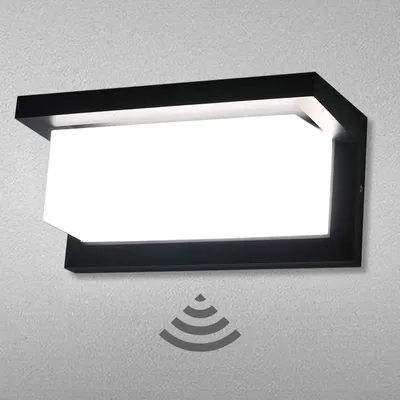 LED-Außenwandleuchte 18W mit Bewegungsmelder 6000K IP65