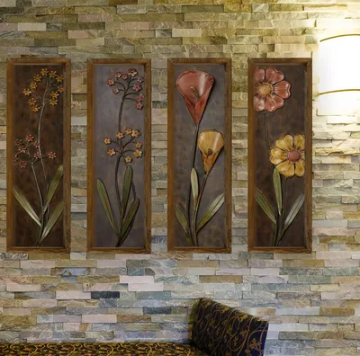 Produktbild von Wallity, Almıla- EVL1383, Bunt, Leinwandbilder, 19 x 70 cm, Gemälde: 100% MDF (Dicke: 3mm)
