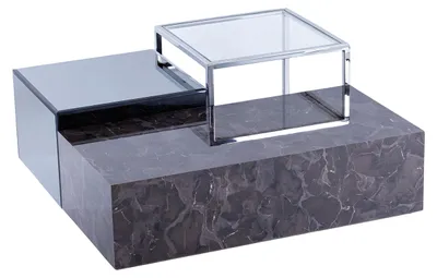 Obrázek produktu pro Šedý dřevěný konferenční stolek v moderním designu