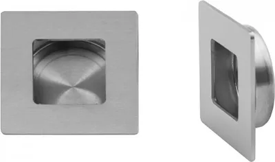 Produktbild von Edelstahl Muschelgriff Muldengriff Griffmulde Möbelgriff Griffmuschel Griff 40x40mm