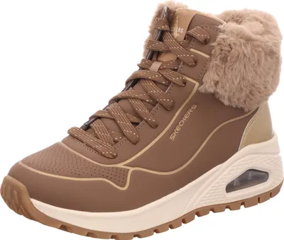 Produktbild von Skechers Damen-Schnürstiefelette gefüttert UNO RUGGED FALL SHIMMER Taupe-Braun, Farbe:braun, EU Größe:35