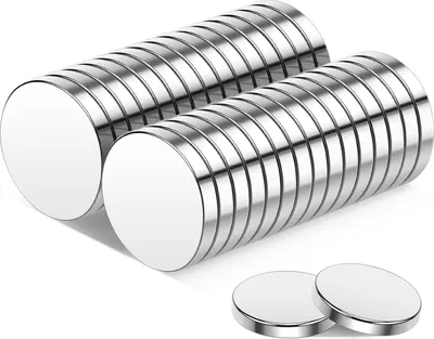 Produktbild von Neodym-Magnete - extra stark - 30 Stück - rund - 15 x 2 mm
