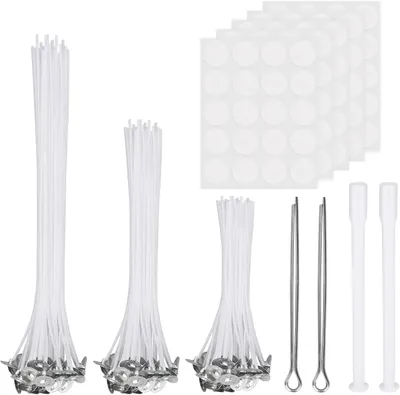 Productafbeelding van Lichtlont, 100 stukken, niet-roken, make-it-yourself, aromatherapie, drie lengtes (10/15/20 cm), wit