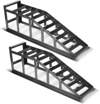 Produktbild von Autobrug-Set – Auffahrrampen für Autos – Fahrzeugwartung – Stabile Konstruktion – Tragfähigkeit: 2 Tonnen – Metall