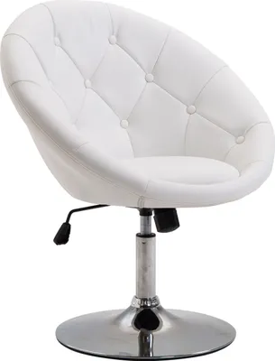 Obrázek produktu pro Kancelářské křeslo HOMCOM 833-357WT, pracovní stolička, otočná kancelářská židle, výškově nastavitelná, umělá kůže a ocel - N