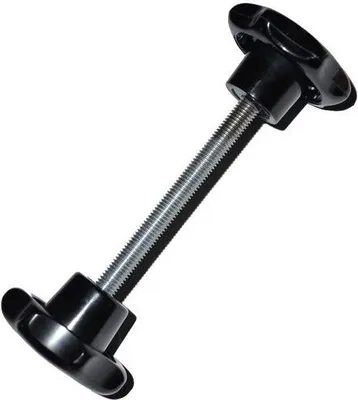 Produktbild von 1 Stück - Sterngriffschraube M10 x 100mm , Griff Ø 63 mm + Sterngriffmutter M10
