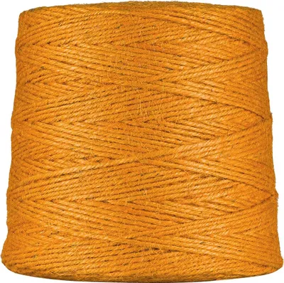Produktbild von Juteschnur Orange, 500 m, 2 mm, 1 kg, Jutegarn für Häkeln, Makramee, Garten