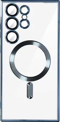 Produktbild von MagSafe Schutzhülle für Samsung S23 Ultra Kameraschutz Transparent / Blau