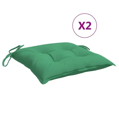 Produktbild von vidaXL Stuhlkissen 2 Stk. Grün 50x50x7 cm Oxford-Gewebe