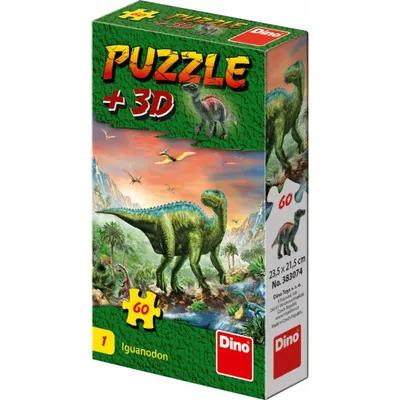 Image de Puzzle de dinosaures : Triceratops 60 pièces