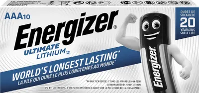 Immagine prodotto di ENERGIZER Ultimate Lithium Batterie AAA (FR03) 1.5V (10er Blister)