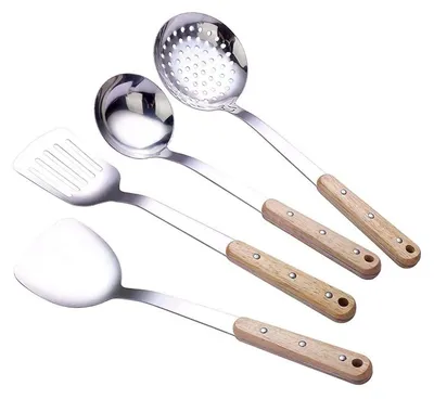 Image de Ensemble d'ustensiles de cuisine en acier inoxydable 304