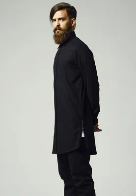 Image de Pánská košile Urban Classics Side-Zip Long Checked Flanell Shirt blk/blk - S