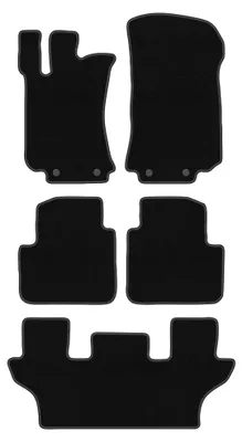 Immagine prodotto di Tappetini in moquette per Mercedes R251 / V251 2005-2013 (7 posti) – set 4 pezzi, neri, su misura – Wielganizator BASIC