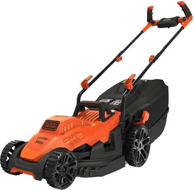 Image de Tondeuse électrique BLACK+DECKER BEMW461BH-QS, 1400W, Largeur de coupe 34cm, Pour pelouses jusqu'à 400m²