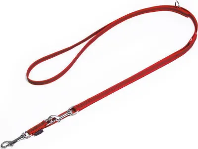 Produktbild von Mystique® Gummierte Umhängeleine Leine 15mm Standard Karabiner rot 3m