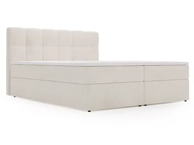 Produktbild von GrainGold Boxspringbett Maison 160x200 - Bett mit Matratze und Topper - Boxspringbett mit Bettkasten und Matratze - Boxspringbett Beige (Royal 02)