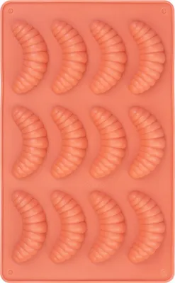 Obrázek produktu pro Silikonová forma na pečení rohlíčky, 12 ks, 27,3 x 17 cm, v.2 cm