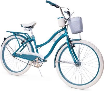 Produktbild von Huffy Deluxe Cruiser unisex 26 palcový bicykel, mestský bicykel, chlapčenský bicykel, dievčenský bicykel, od 12 rokov, tyrkysový