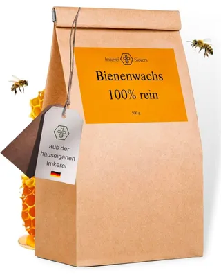 Produktbild von Nordbienchen Bienenwachs Pastillen, Kerzenwachs, Naturkosmetik, 500g