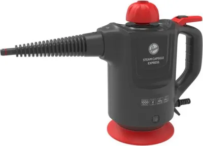 Produktbild von Hoover Steam Capsule Express SGE1000 011, Tragbarer Dampfreiniger, 0,37 l, Titan, 5 m, 1000 W, 1000 W
