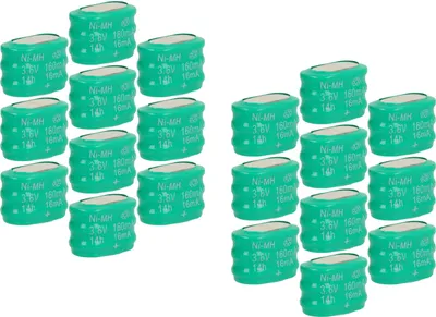 Produktbild von vhbw 20x NiMH Ersatz Knopfzellen-Akku (150 mAh, 3,6 V, NiMH)